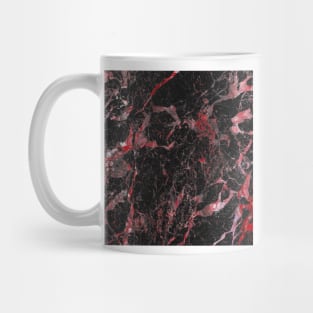 Dark marble with red Mug